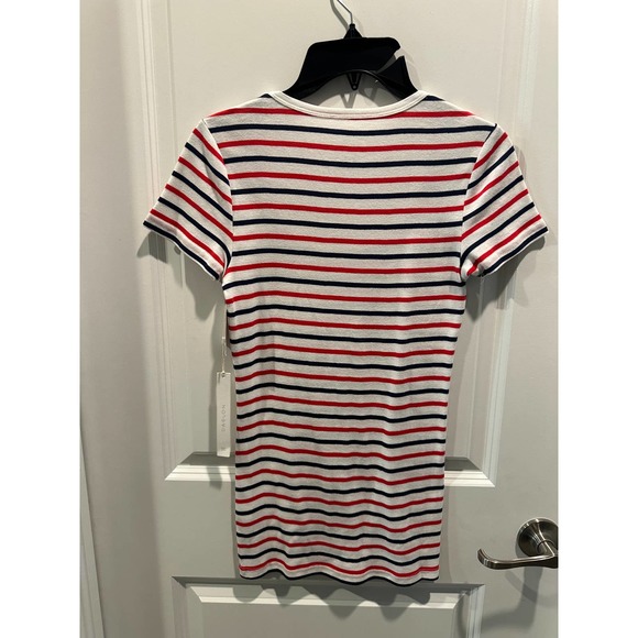 Caslon Ivory, Red, Navy Whitley Striped T-Shirt - Picture 6 of 8
